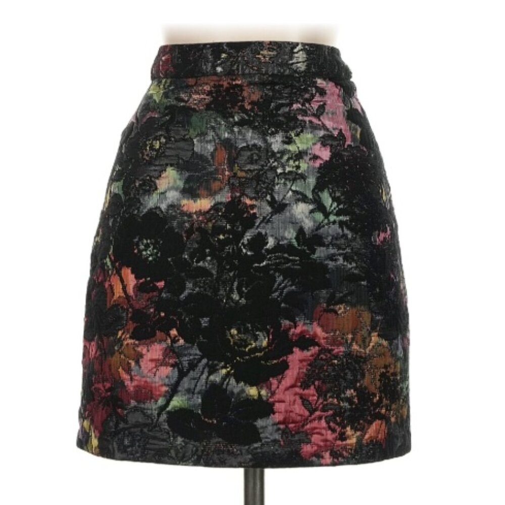 Alice + Olivia Moody Floral Skirt